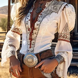 White Western Shirts